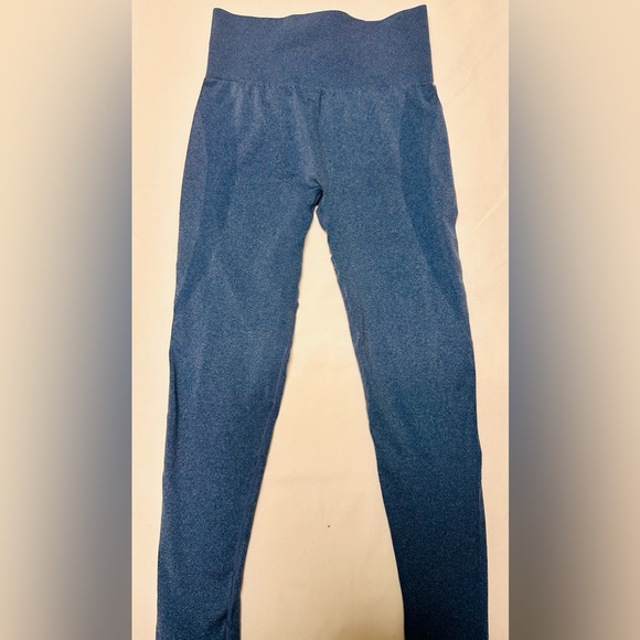 Women’s Athletic Leggings Light Blue - Picture 2 of 3